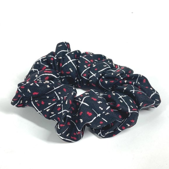 CHANEL Hair Tie Scrunchie Silk Women's Black - Picture 1 of 7